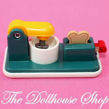 Fisher-Price Loving Family Dream Dollhouse Kitchen Green Mixer Toaster Food-The Dollhouse Shop
