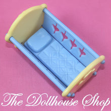 Fisher Price Loving Family Dream Dollhouse Nursery Baby Doll Crib Cradle Blue Yellow-The Dollhouse Shop