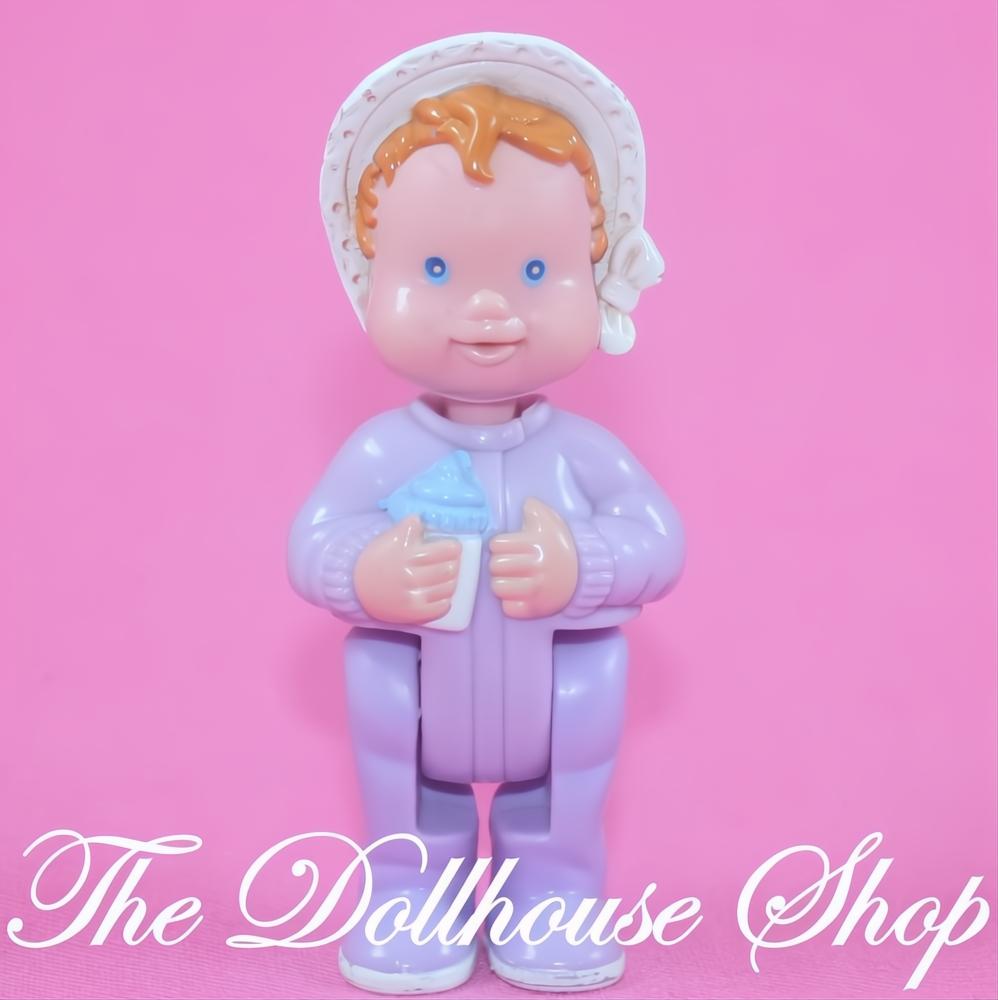 Fisher Price Loving Family Dream Dollhouse Nursery Purple Baby Girl Doll-The Dollhouse Shop