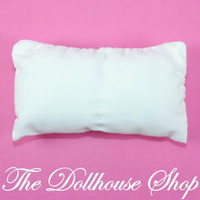 Fisher Price Loving Family Dream Dollhouse Parents Bedroom White Bed Pillow-The Dollhouse Shop