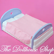 Fisher-Price Loving Family Dream Dollhouse Parents Double Bed Pink Blue-The Dollhouse Shop