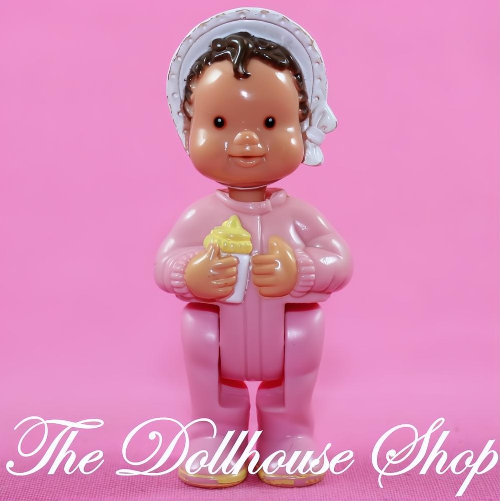 Fisher-Price Loving Family Dream Dollhouse Pink Baby Girl Doll Brown Hair-The Dollhouse Shop