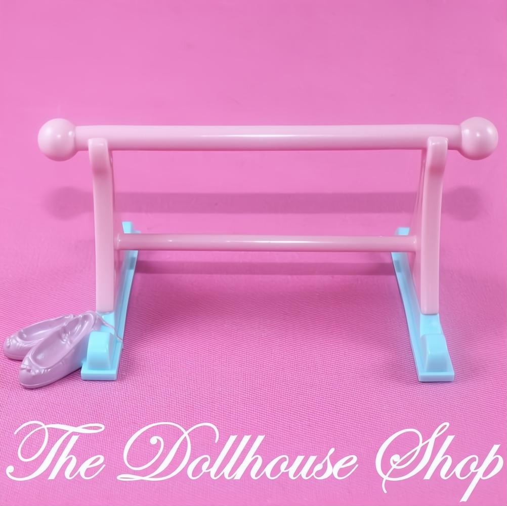 Fisher-Price Loving Family Dream Dollhouse Pink Ballet Barre Bar Ballerina-The Dollhouse Shop