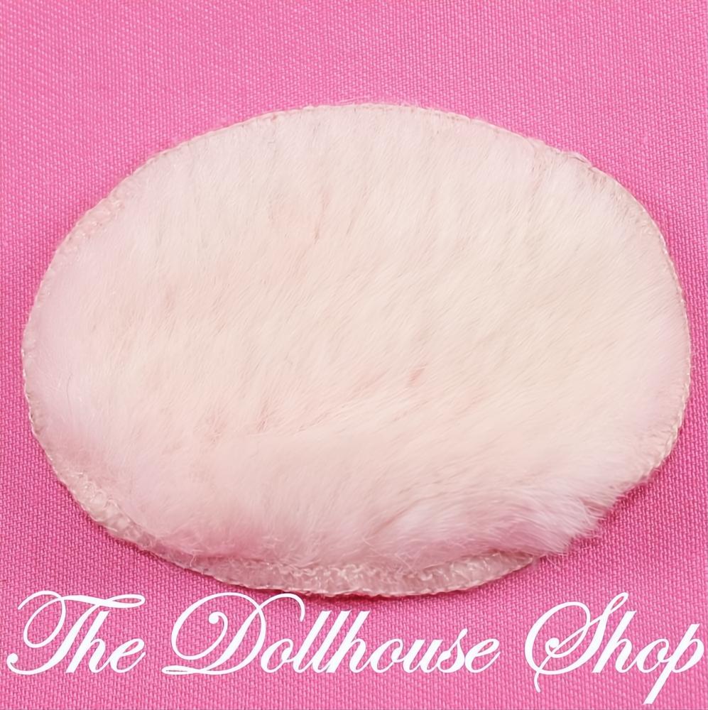 Fisher-Price Loving Family Dream Dollhouse Pink Fluffy Bathroom Floor Rug-The Dollhouse Shop