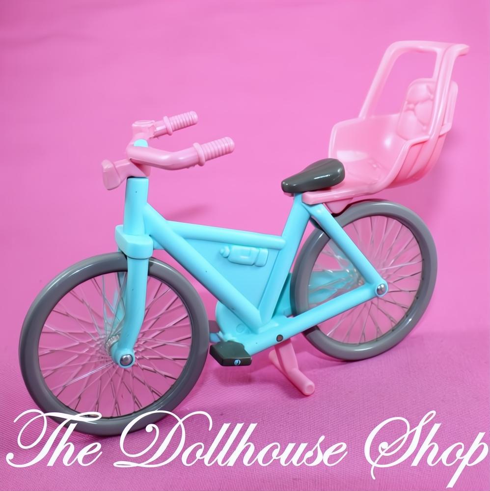 Fisher-Price Loving Family Dream Dollhouse Pink Girl Bicycle Bike Seat-The Dollhouse Shop