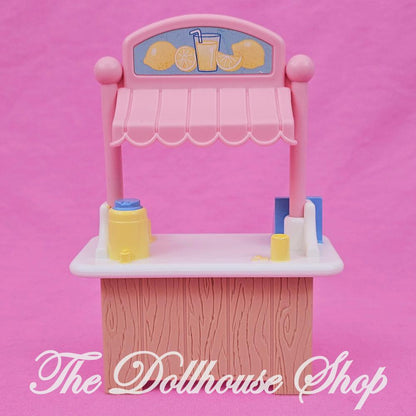 Fisher-Price Loving Family Dream Dollhouse Pink Lemonade Stand Booth-The Dollhouse Shop