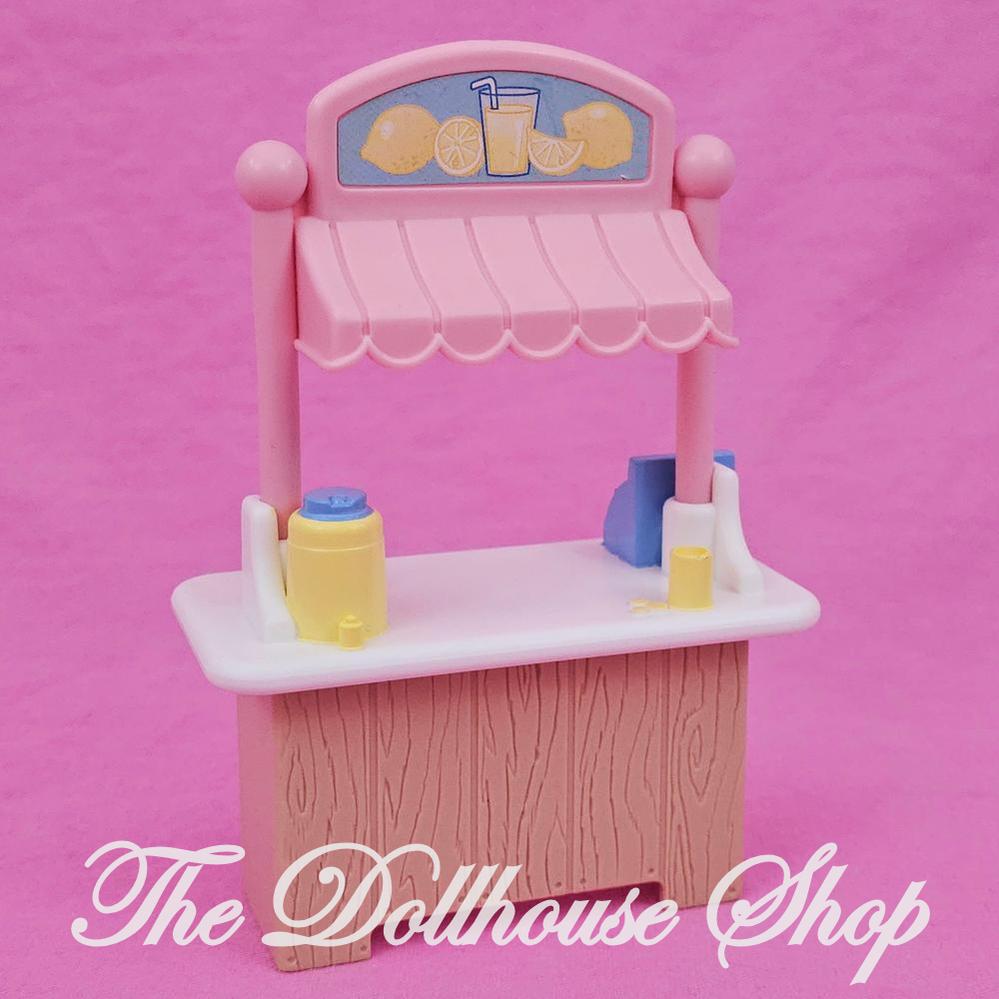 Fisher-Price Loving Family Dream Dollhouse Pink Lemonade Stand Booth-The Dollhouse Shop