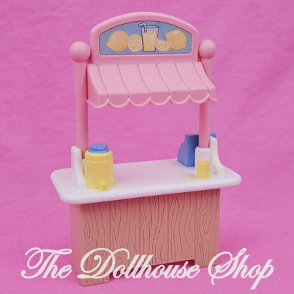 Fisher-Price Loving Family Dream Dollhouse Pink Lemonade Stand Booth-The Dollhouse Shop