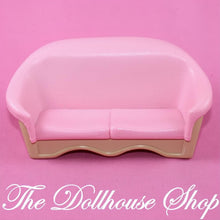 Fisher-Price Loving Family Dream Dollhouse Pink Sofa Couch Loveseat-The Dollhouse Shop