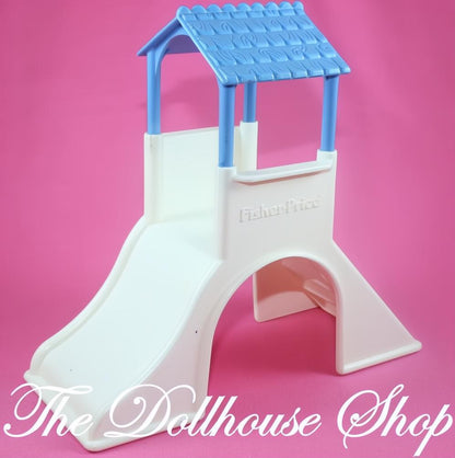 Fisher-Price Loving Family Dream Dollhouse Playground Backyard Slide-The Dollhouse Shop