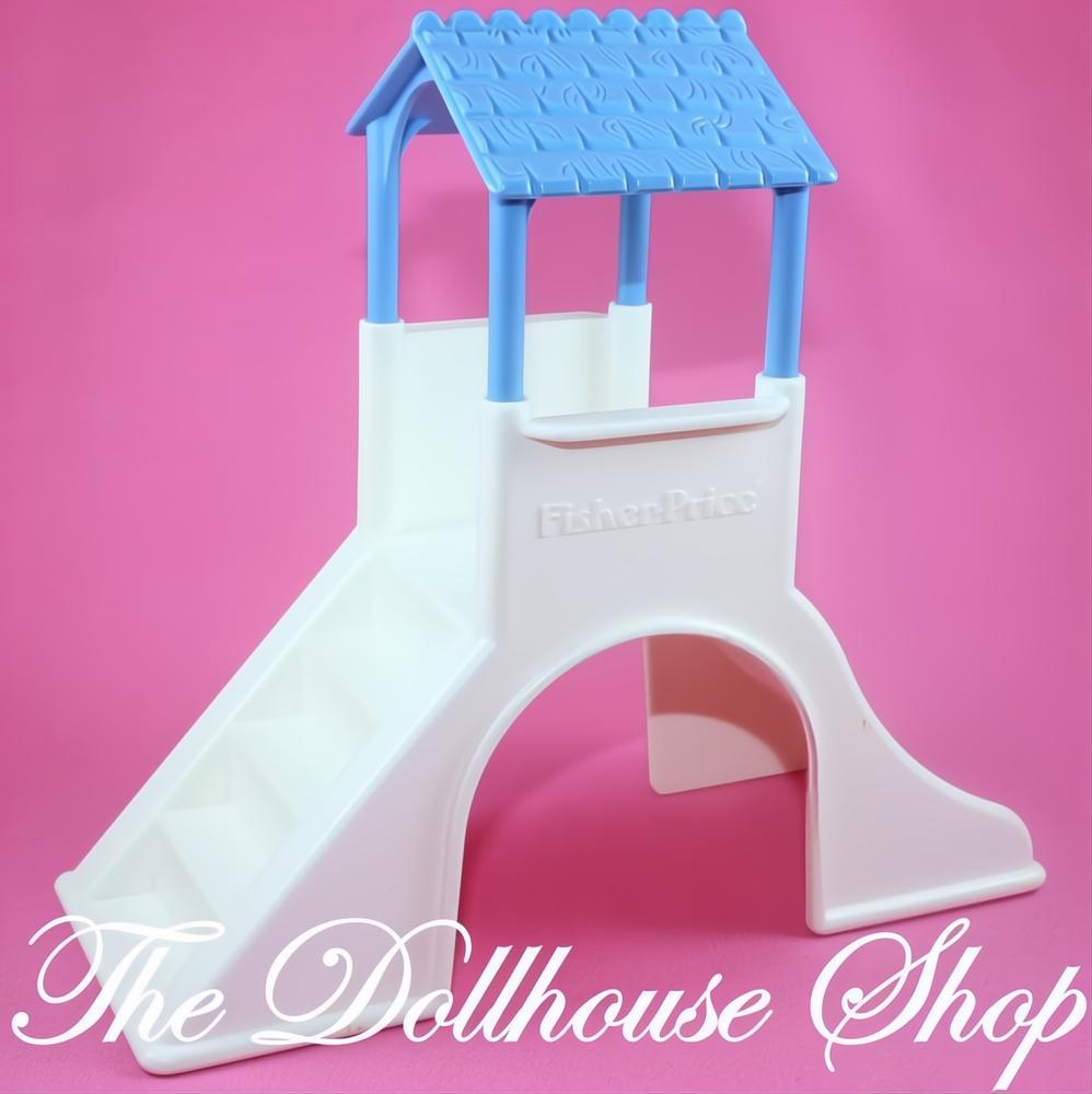 Fisher-Price Loving Family Dream Dollhouse Playground Backyard Slide-The Dollhouse Shop