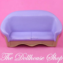 Fisher-Price Loving Family Dream Dollhouse Purple Sofa Couch Loveseat-The Dollhouse Shop