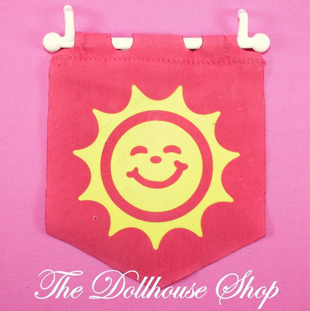 Fisher-Price Loving Family Dream Dollhouse Seasonal Set Red Summer Sun Flag-The Dollhouse Shop