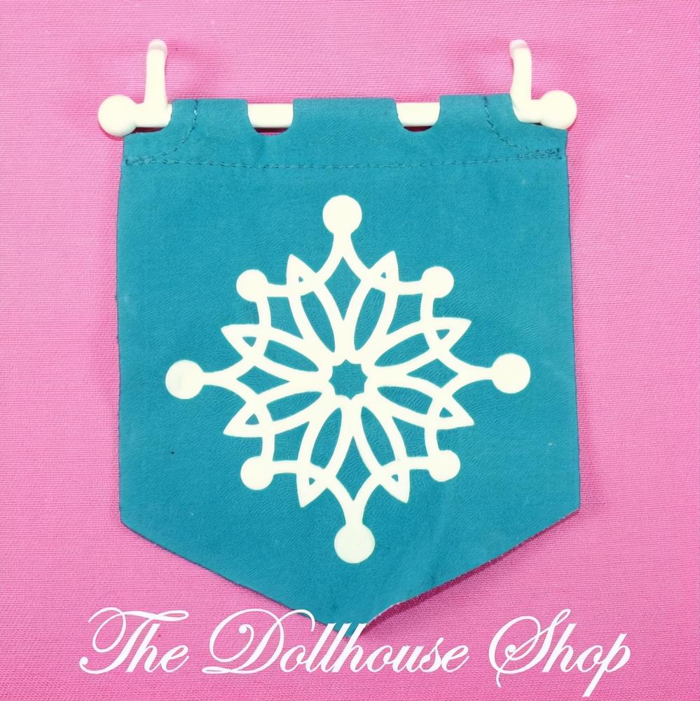 Fisher Price Loving Family Dream Dollhouse Seasonal Set Winter Snowflake Flag-The Dollhouse Shop