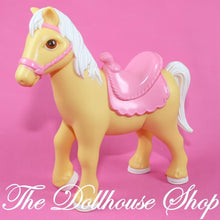 Fisher Price Loving Family Dream Dollhouse Stable Pink Saddle Tan Horse Pony-The Dollhouse Shop