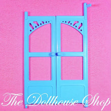 Fisher-Price Loving Family Dream Dollhouse w/ Blue Roof Replacement Blue Doors-The Dollhouse Shop