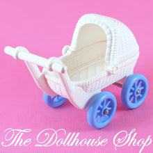 Fisher-Price Loving Family Dream Dollhouse White Baby Pram Buggy Carriage-The Dollhouse Shop