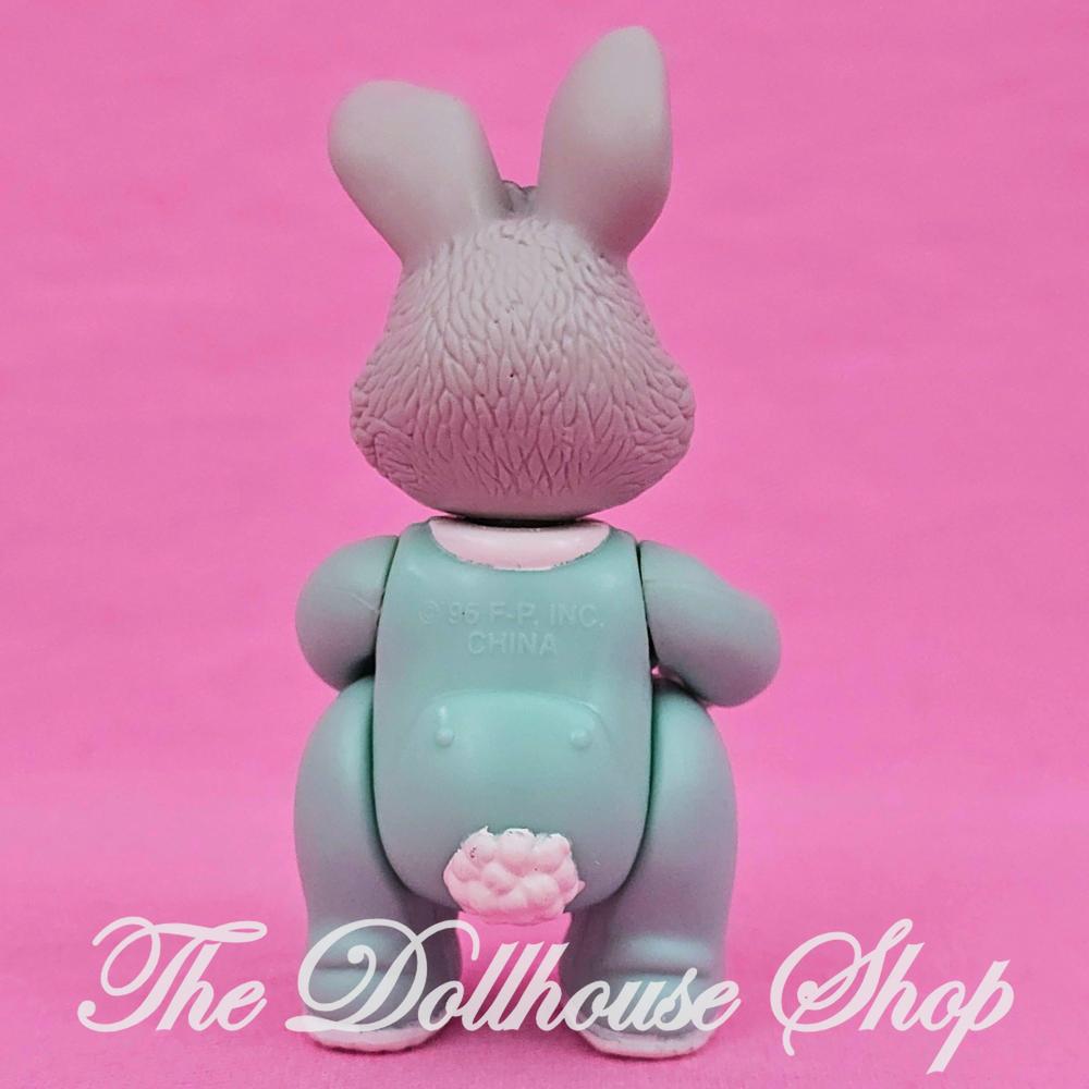 Fisher-Price Loving Family Hideaway Hollow Dollhouse Gray Baby Bunny Green rare-The Dollhouse Shop