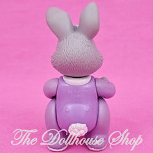 Fisher-Price Loving Family Hideaway Hollow Dollhouse Gray Baby Bunny in Purple-The Dollhouse Shop