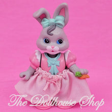 Fisher-Price Loving Family Hideaway Hollow Dollhouse Gray Mommy Bunny in pink-The Dollhouse Shop