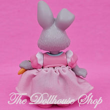Fisher-Price Loving Family Hideaway Hollow Dollhouse Gray Mommy Bunny in pink-The Dollhouse Shop