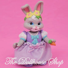 Fisher-Price Loving Family Hideaway Hollow Dollhouse Gray Purple Mommy Bunny Rabbit-The Dollhouse Shop