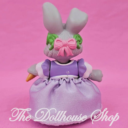Fisher-Price Loving Family Hideaway Hollow Dollhouse Gray Purple Mommy Bunny Rabbit-The Dollhouse Shop