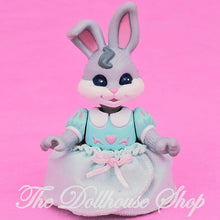 Fisher-Price Loving Family Hideaway Hollow Dollhouse Grey Green Mommy Bunny Rabbit-The Dollhouse Shop