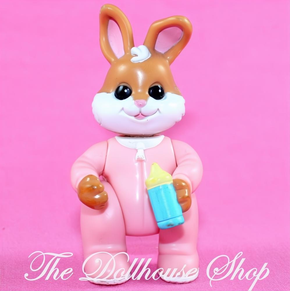 Fisher Price Loving Family Hideaway Hollow Dollhouse Pink Baby Bunny Rabbit-The Dollhouse Shop