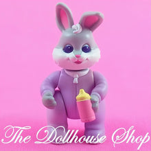 Fisher Price Loving Family Hideaway Hollow Dollhouse Purple Baby Bunny Rabbit-The Dollhouse Shop