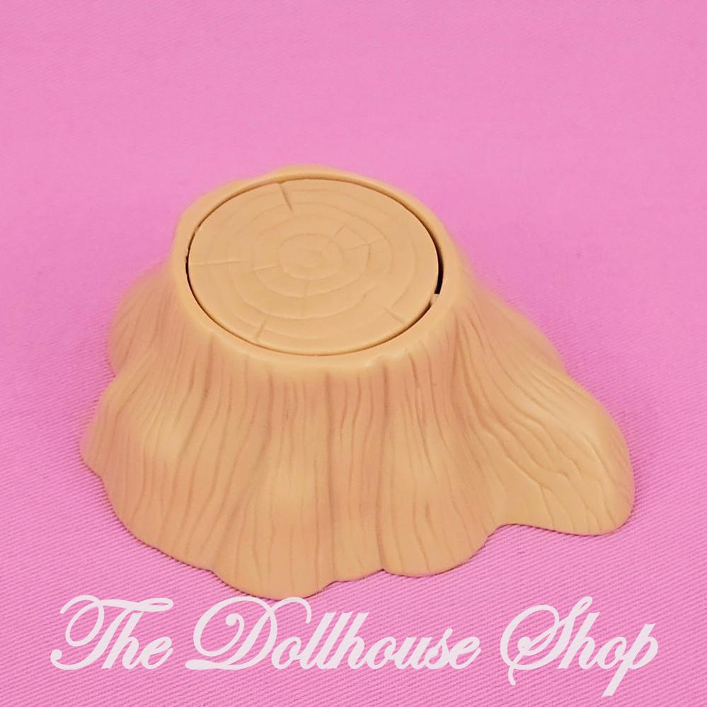 Fisher Price Loving Family Hideaway Hollow Treehouse Table Tree Stump Snacks-The Dollhouse Shop