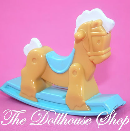 Fisher-Price Loving Family Hideaway Hollow Treehouse Tan Rocking Horse-The Dollhouse Shop