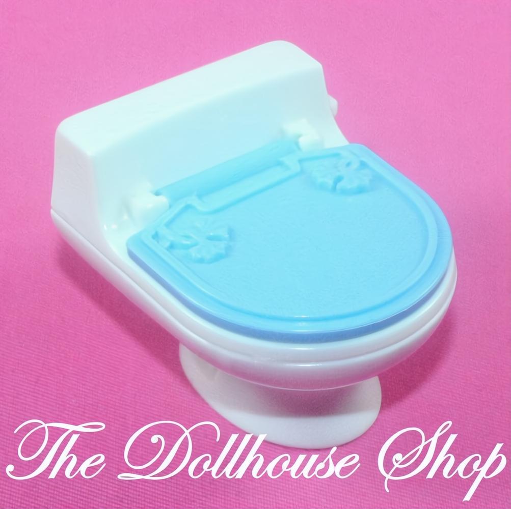 Fisher Price Loving Family Holiday Dollhouse Christmas Bathroom Toilet-The Dollhouse Shop