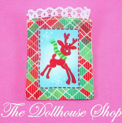 Fisher Price Loving Family Holiday Dollhouse Christmas Crib Blanket-The Dollhouse Shop