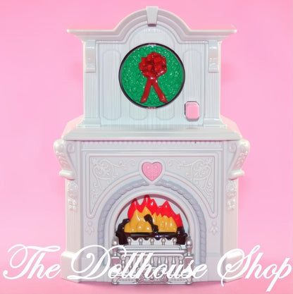Fisher Price Loving Family Holiday Dollhouse Christmas Fireplace Mantel-The Dollhouse Shop