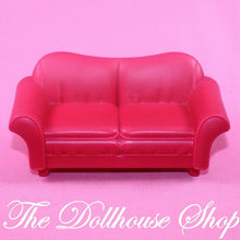 Fisher Price Loving Family Holiday Dollhouse Christmas Pink Sofa Loveseat-The Dollhouse Shop