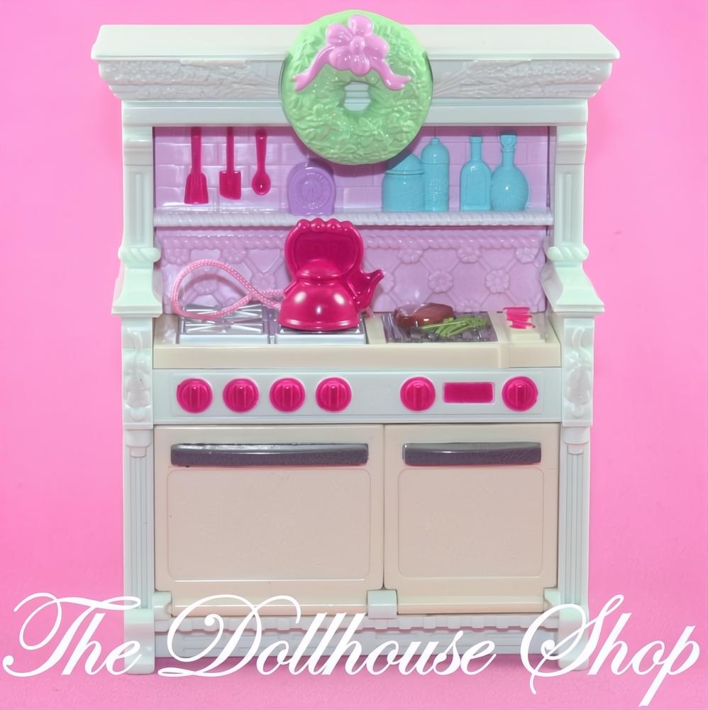 Fisher Price Loving Family Holiday Dollhouse Sounds Kitchen Oven Stove-The Dollhouse Shop