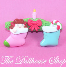 Fisher Price Loving Family Holiday Dollhouse Stockings Mantle Fireplace-The Dollhouse Shop