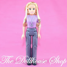 Fisher Price Loving Family Manor Dollhouse Blonde Mom Mother Doll Gray Pants-The Dollhouse Shop
