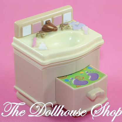 Fisher Price Loving Family New Additions Dollhouse Bathroom Vanity Sink-The Dollhouse Shop
