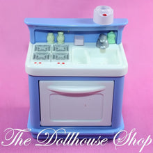 Fisher Price Loving Family New Additions Dollhouse Blue Kitchen Stove Oven Sink-The Dollhouse Shop