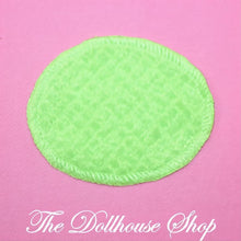 Fisher Price Loving Family New Additions Dollhouse Green Oval Floor Rug Mat-The Dollhouse Shop