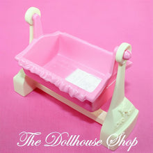 Fisher Price Loving Family New Additions Dollhouse Pink Girl Doll Crib Cradle-The Dollhouse Shop