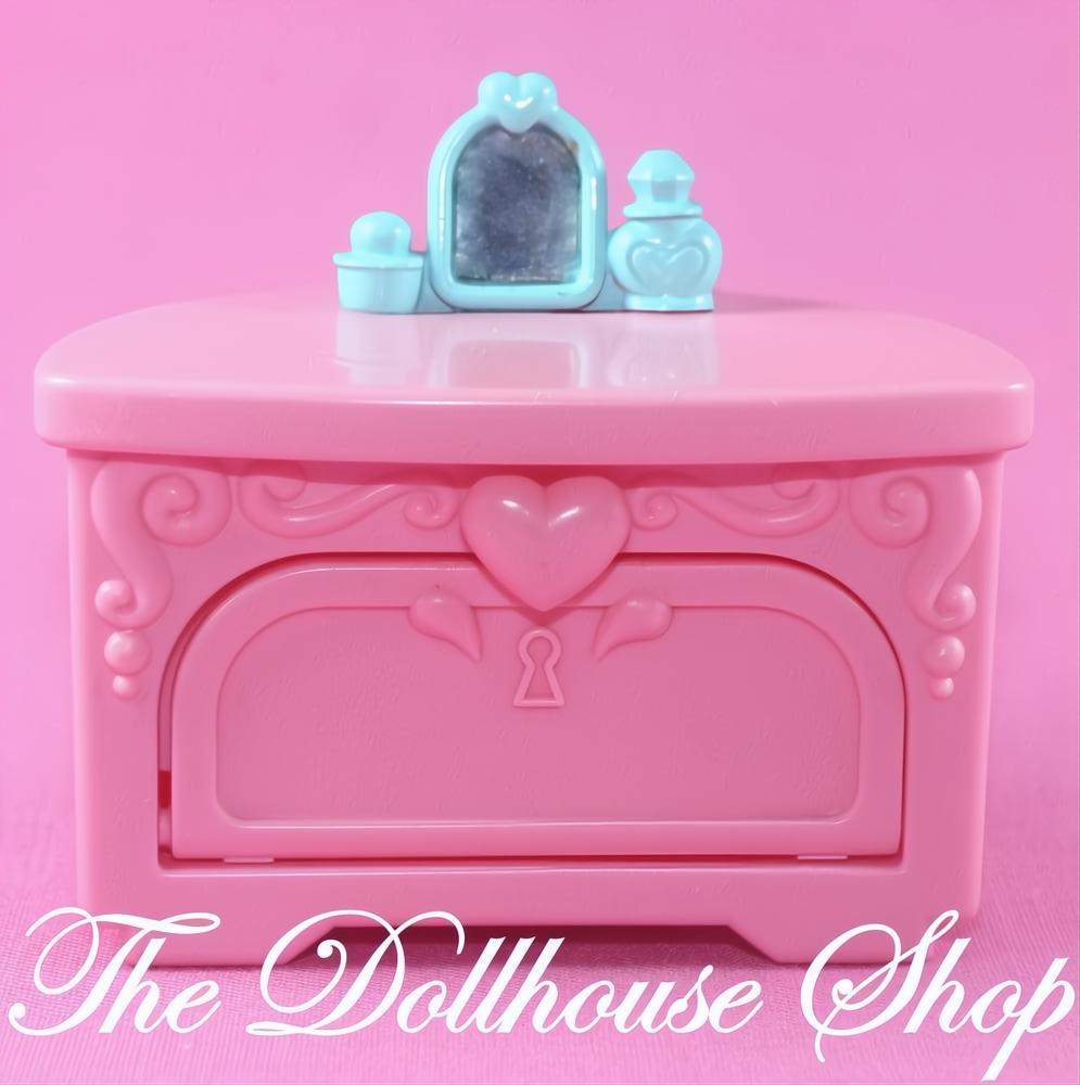 Fisher Price Loving Family Once Upon A Dream Castle Pink Vanity Dresser-The Dollhouse Shop
