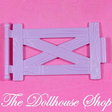 Fisher Price Loving Family Once Upon A Dream Dollhouse Purple Stable Fence-The Dollhouse Shop