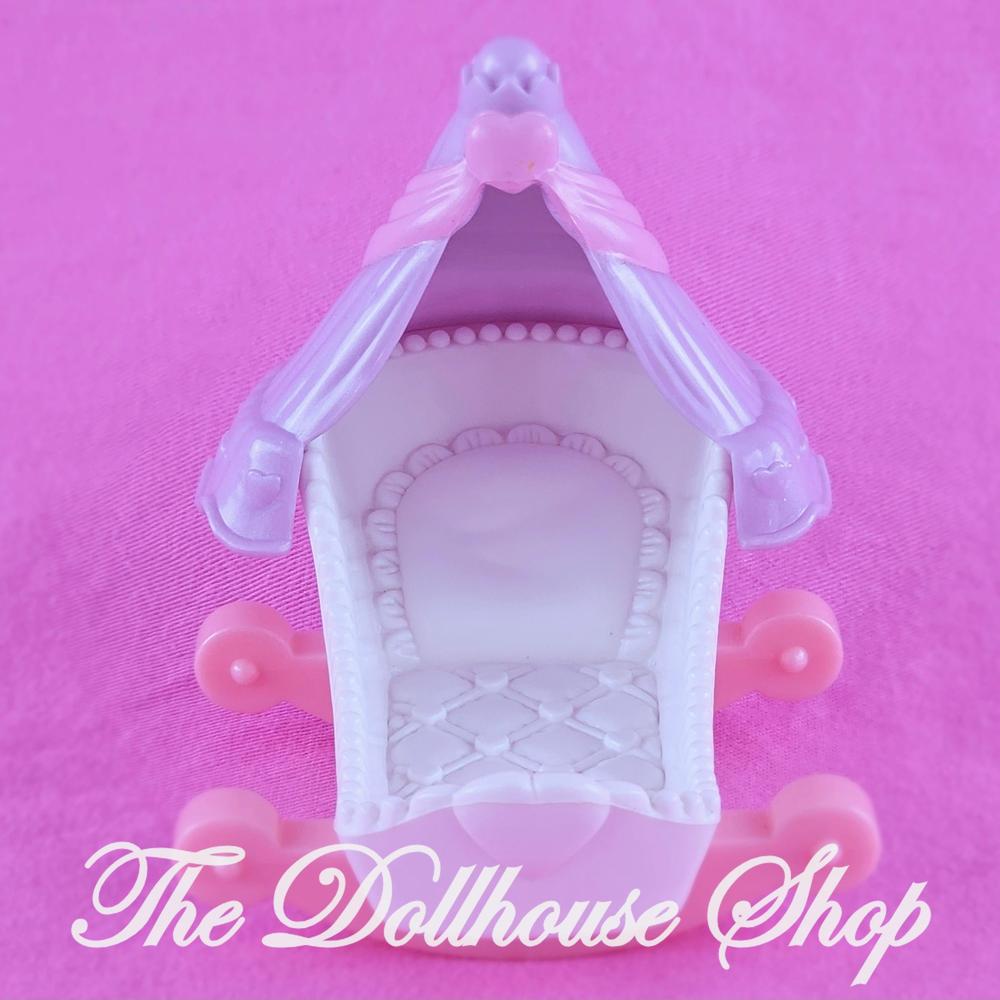 Fisher-Price Loving Family Once Upon A Dream Nursery White Cradle Doll Crib-The Dollhouse Shop