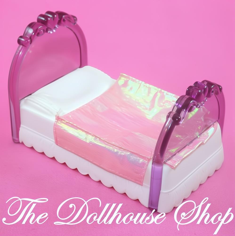 Fisher Price Loving Family Once Upon A Dream Pink Princess Twin Bed Kids-The Dollhouse Shop