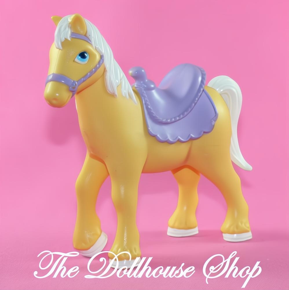 Fisher-Price Loving Family Once Upon a Dream Royal Pets Pony Purple Saddle-The Dollhouse Shop
