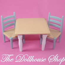 Fisher Price Loving Family Special Edition Dollhouse Kitchen Dining table chairs-The Dollhouse Shop
