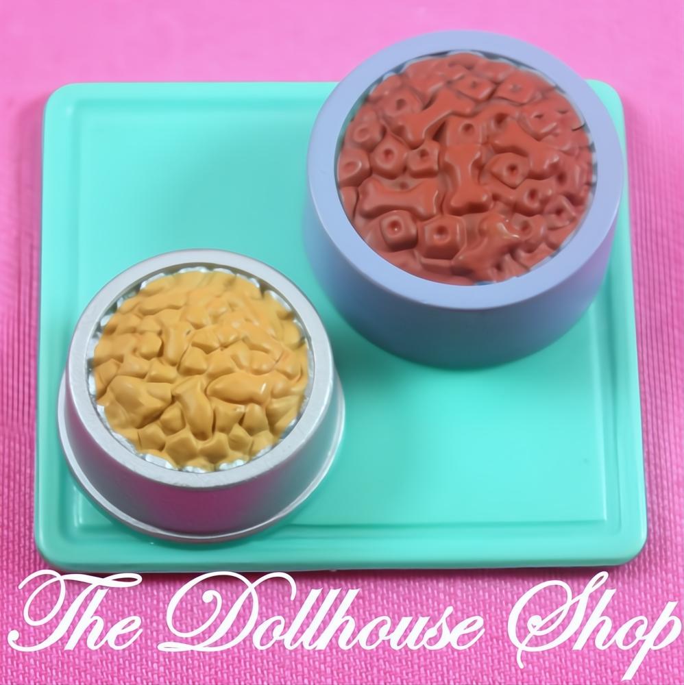 Fisher Price Loving Family Special Edition DollHouse Pet Cat Dog Food Bowl-The Dollhouse Shop